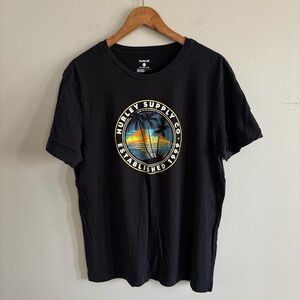 Hurley Black Tropical Graphic Tee